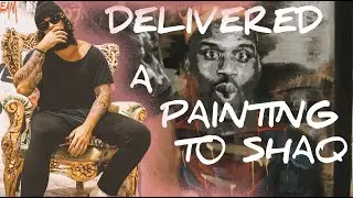 I DID A PAINTING FOR SHAQ! DAY IN THE LIFE OF A ARTIST.