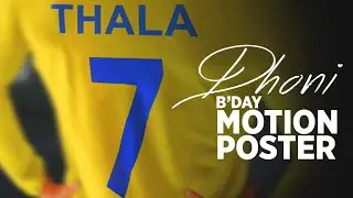 MS DHONI BIRTHDAY MOTION POSTER | MADDY MADHAV | RAGAV MAHESH
