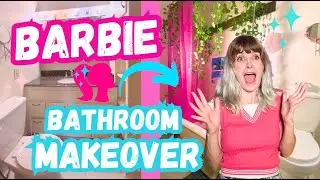 Barbie Inspired Bathroom Makeover