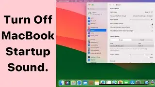 macOS Sonoma How to Turn Off Startup Sound on MacBook