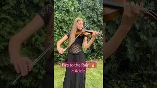 Playing one of my brothers favorite songs for him! 😊 #violincover #adele #fire