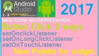 #7 Android studio tutorial. Simple button click example. Learn in one multiple ways