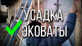 Эковата не просядет через 50 лет! Проверяем Эковату на усадку в стене
