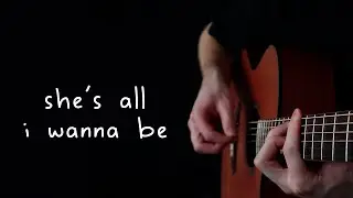 she's all i wanna be - Fingerstyle Guitar Cover - Tate McRae / Acoustic Cover (TABS)