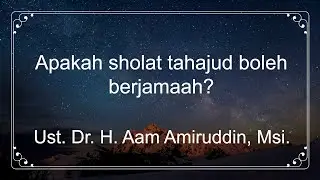 Apakah sholat tahajud boleh berjamaah?