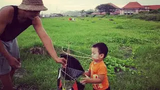 tutorial cara membuat layangan gapangan, sawangan