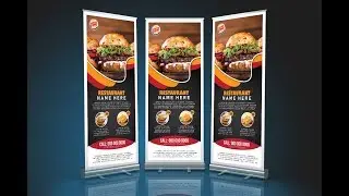 How To Make a Roll-up Banner Mockup | Roll up banner Mockup Free Download | Adobe Photoshop Tutorial