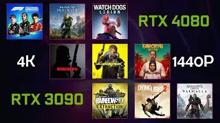 RTX 4080 vs RTX 3090 | 4k & 1440p Ultra Gaming Benchmarks