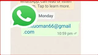 How To Share Gmail iD in WhatsApp | WhatsApp  par Gmail iD ko kaise Share kare