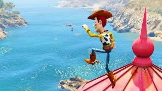 GTA 5 Water Ragdolls WOODY Jumps/Fails ep.32 (Euphoria Physics Funny | Moments)