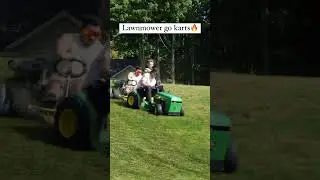 Go Kart Lawnmower Drifting #johndeere #gokart