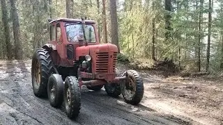 Belarus mtz 50 driving and soft road repair