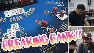 BREAKING BANK in Three Card Poker!! - Live Three Card Poker Session