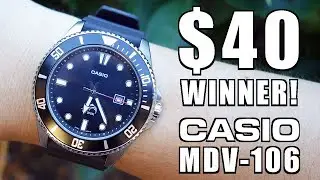 $40 Awesomeness! Casio Duro MDV-106 Quartz Dive Watch Review - Perth WAtch 