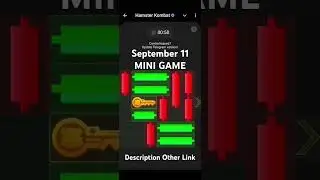 HAMSTER KOMBAT SEPTEMBER 11 MINI GAME #hamsterkombat