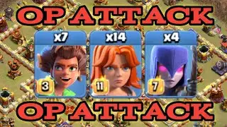 TH16 ROOT RIDER VALKYRIE WITH WITCH ATTACK STRATEGY,BEST TH16 ATTACK STRATEGY IN CLASH OF CLANS