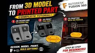 Learn 3D Modelling / 3D Designing / 3D Printing in Just 40 Minutes | Tamil | Fusion 360 Full
