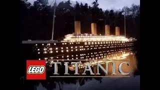 LEGO Titanic  with lights