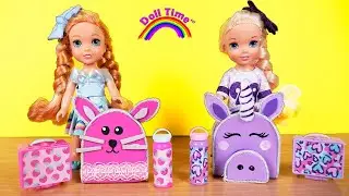 Back to school Elsie and Annie - new school supplies