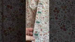 Bound Buttonholes to avoid zigzag stitches (PART 2)🪡🧵 