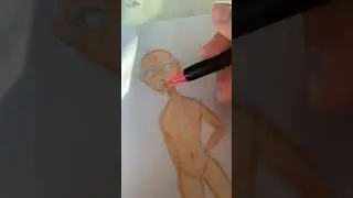 бумажная модель💋во 2 части будет одежла🍒#art#drawing