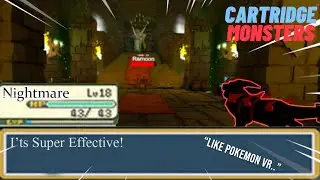 Playing Pokémon clone Cartridge Monsters in VR
