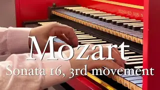 Mozart Sonata 16 - 3rd movement K545 | Harpsichord Music