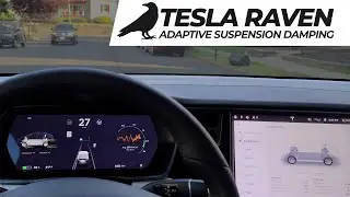 Tesla (Raven) Adaptive Suspension Damping in Action!