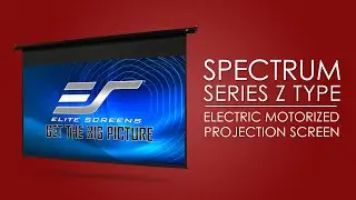 ✔ Elite Screens Spectrum Series - Electric Motorized Projector Screen Product Video