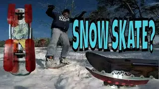 Cheap Skateboard modification for Snow. Snowskate