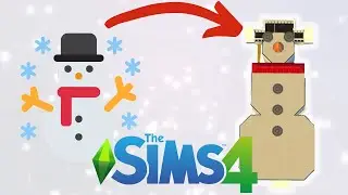 Can I Build a Snowman Shaped House?! ⛄️   | SIMS 4
