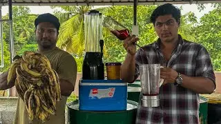 Sugar Syrup Poured Banana Smoothie | Healthy Smoothie | Health Mix Drinks |