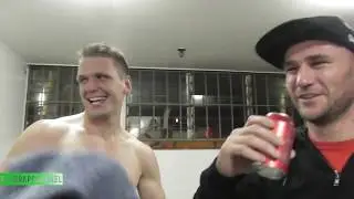 Post Fight with David Light after defeating Daniel Tai via Unanimous Decision