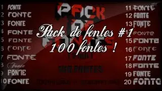 Pack de Fontes [100 fontes] - WCP