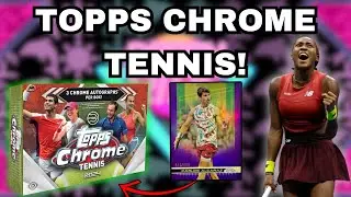 2024 TOPPS CHROME TENNIS HOBBY BOX REVIEW! 3 AUTOS!