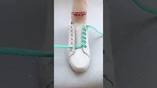 How to tie a shoe laces, Stylish shoelacing method 
