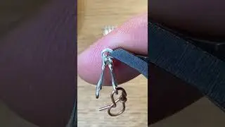 Twisted silver wire link chains.