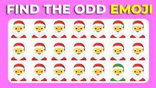 Find the ODD Emoji Quiz - Christmas Edition 🌲🎅 | Easy, Medium, Hard