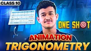 Trigonometry- 1 shot🔥 ANIMATION- Class 10 Maths Chapter 8🔥