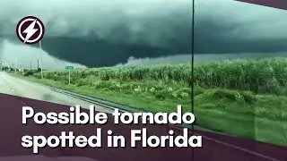 Possible tornado spotted in Florida ahead of hurricane Milton's arrival