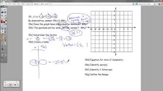 Algebra 1 - (OLD VERSION) Unit 5 - Review Packet (Quadratic Functions)