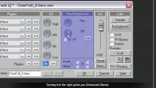 Samplitude : The Object Editor a Guided Tour 07:EQ. Pan & Volume