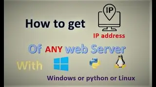 How to get IP address of any web site / domain / server | in 3 different ways | Tutorial | 2 mins