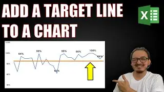 📈How to add a target line to a Line Chart in Excel in 5 MIN!