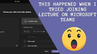 This Happened when I joined MS Teams online lecture | Teams Misbehaving | Bug in Microsoft Teams