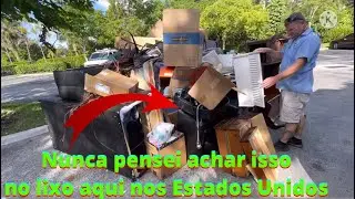 😮 no lixo aqui nos Estados Unidos