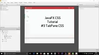 JavaFX CSS Tutorial #3 TabPane CSS