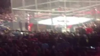 SETH ROLLINS POWERBOMB KEVIN OWENS THROUGH THE TABLES