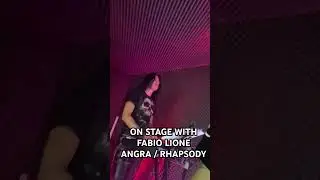 On stage with Fabio Lione #fabiolione #angra #rhapsody #rhapsodyoffire