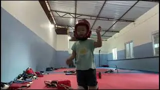 BABA CHORA PLAYING, kid cycle repair, TAEKWONDO TRANNING
